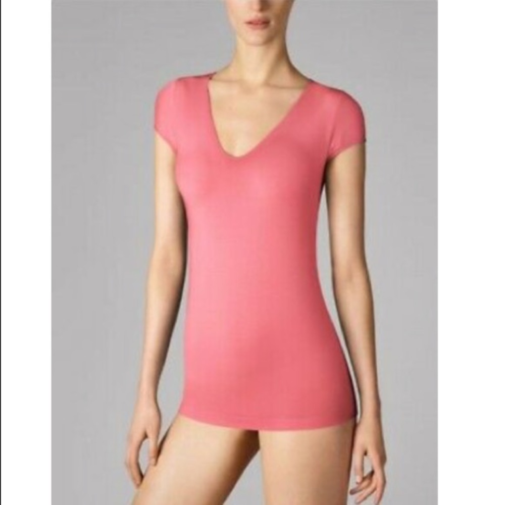 NWT WOLFORD HONOLULU SHORT SLEEVE SHIRT TOP